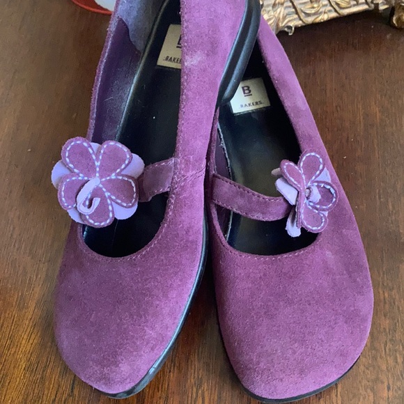 Bakers Shoes Bakers Purple Suede Flat Shoes 75 Poshmark